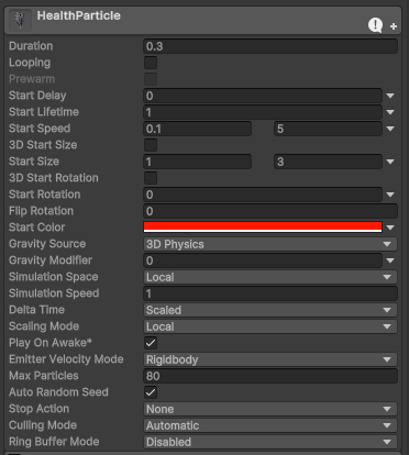 Health Particle System