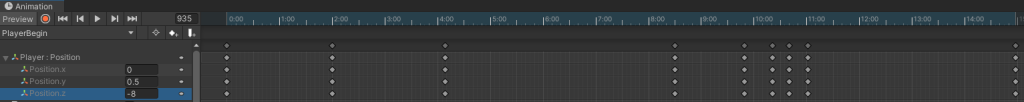 Player Animation Keyframes
